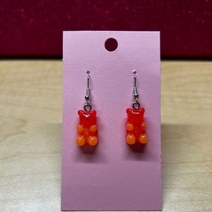 Gummy Bear Earrings (Orange/Red)